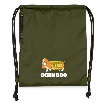 Corn dog - Gymsac made from recycled material - military green - Front