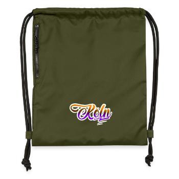 Cologne - Gymsac made from recycled material - military green - Front