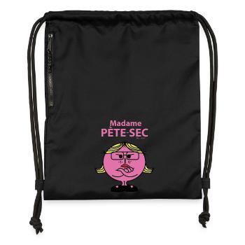 Madame Péte-sec - Sac à cordon en polyester recyclé - noir - Devant
