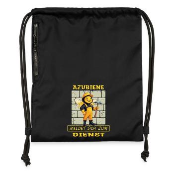 Trainee craftswoman - Gymsac made from recycled material - black - Front