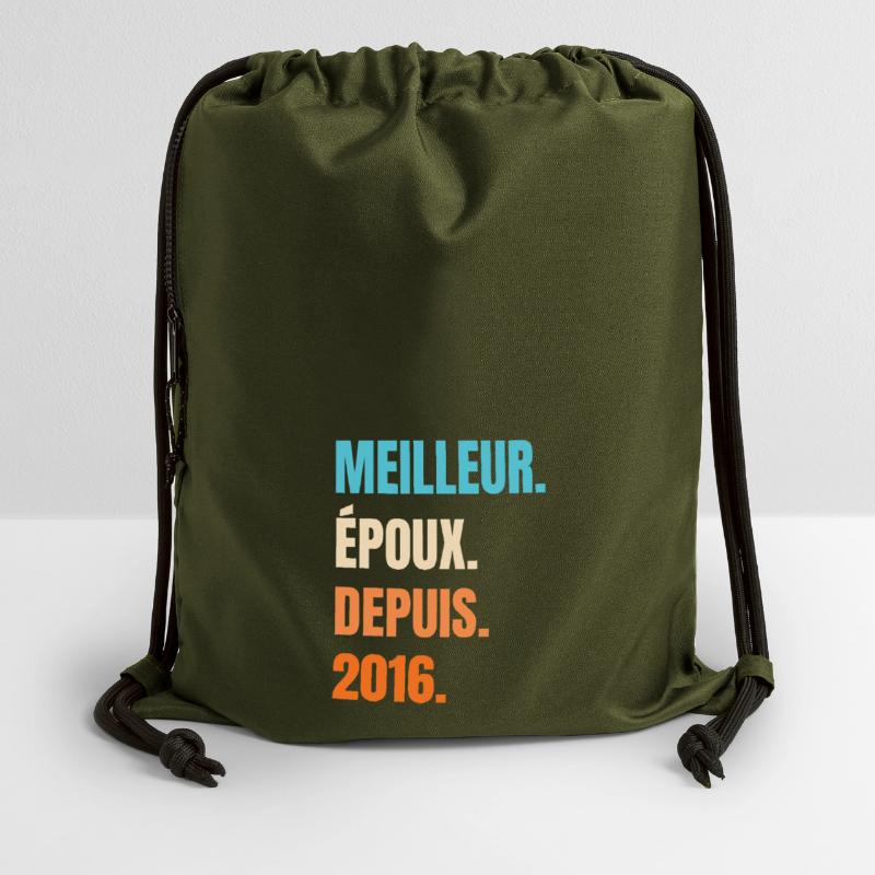 Bester Ehemann seit 2016 Geschenk-Ehemann Turnbeutel aus Recycling-Material