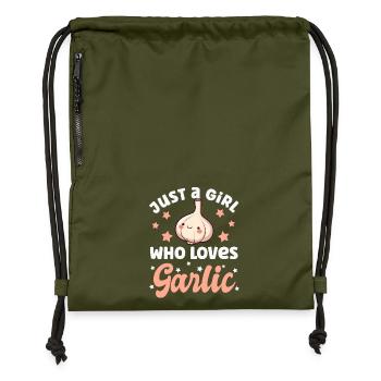 Ail - Sac à cordon en polyester recyclé - military green - Devant