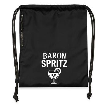baron spritz Humour Drôles Noël - Sac à cordon en polyester recyclé - noir - Devant