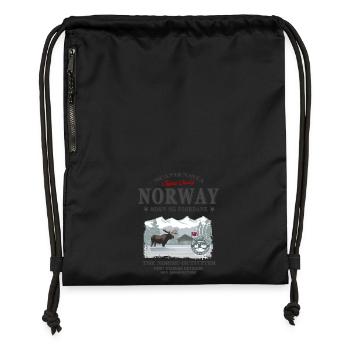 Norway Moose - Turnbeutel aus Recycling-Material - Schwarz - Vorne