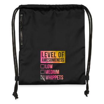 Whippet - Gymsac made from recycled material - black - Front