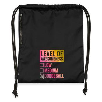 Ballon chasseur - Sac à cordon en polyester recyclé - noir - Devant