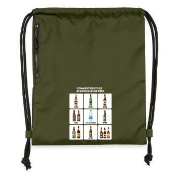 Bier-Identifizierungs-Guide - Turnbeutel aus Recycling-Material - military Green - Vorne