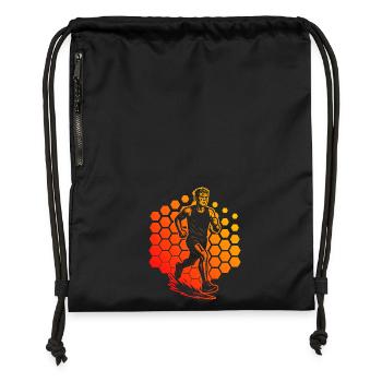 Courir Love to Wear - Sac à cordon en polyester recyclé - noir - Devant