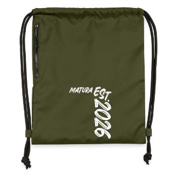 Matura Est 2026 - Gymsac made from recycled material - military green - Front