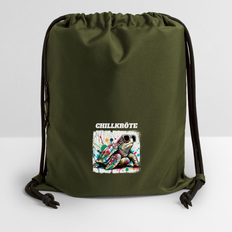 Chill Toad Turtle Gymsac made from recycled material