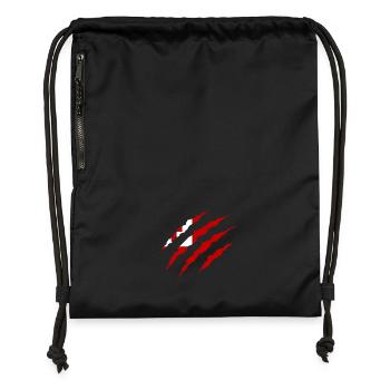 Claw Claw Laender Tonga png - Gymsac made from recycled material - black - Front