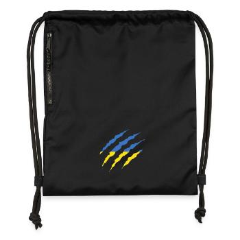 Claw Claw Countries Ukraine png - Gymsac made from recycled material - black - Front