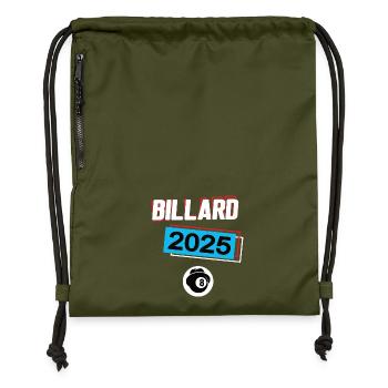 Billard 2025 Billarder Billardspieler Spiel - Turnbeutel aus Recycling-Material - military Green - Vorne