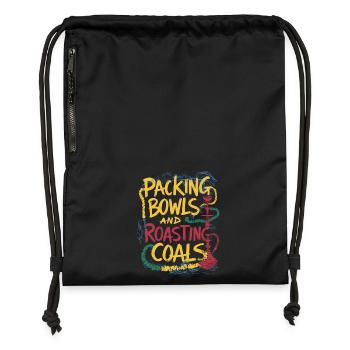 Design parfait pour les amateurs de narguilé - Sac à cordon en polyester recyclé - noir - Devant