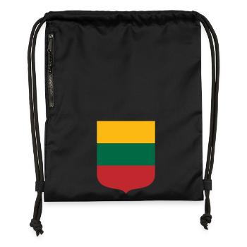 Lithuania - Gymsac made from recycled material - black - Front