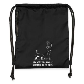 Hundetraining nach Nase - Turnbeutel aus Recycling-Material - military Green - Vorne