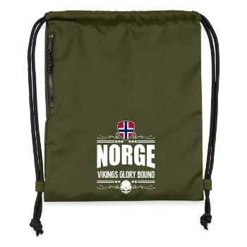 NORVÈGE - NORGE VIKINGS GLORY - Sac à cordon en polyester recyclé - military green - Devant