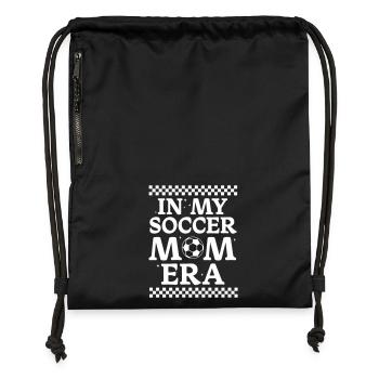 In My Soccer Mom Era | Soccer mom - Gymsac made from recycled material - military green - Front
