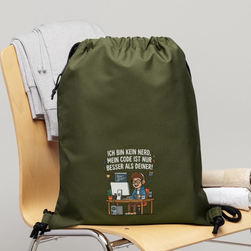 Coder Humor Programmierer Spruch Turnbeutel aus Recycling-Material