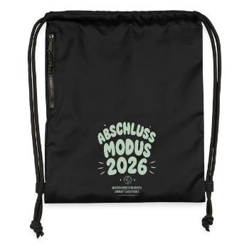 Abschluss Modus 2026 - Turnbeutel aus Recycling-Material - Schwarz - Vorne