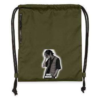 ZIVI Mood Streetwear Vest - Gymsac made from recycled material - military green - Front