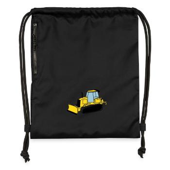 Chenille de chantier - Sac à cordon en polyester recyclé - noir - Devant