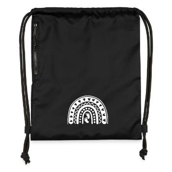 When love becomes life - baby - pregnant - Gymsac made from recycled material - military green - Front
