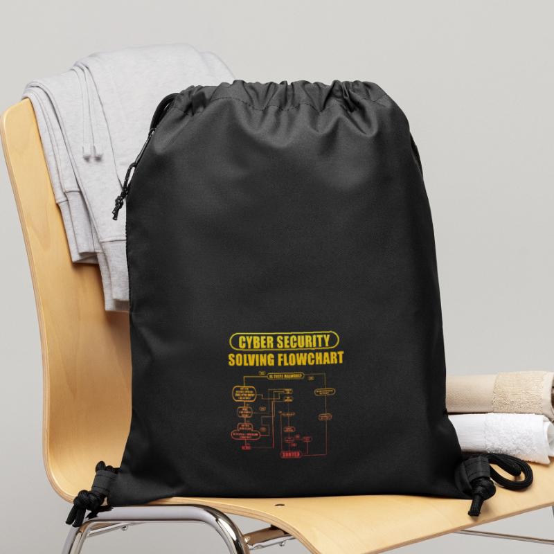 Cyber Security Solving Flowchart Gymsac made from recycled material