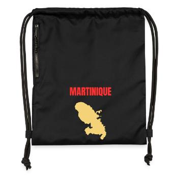 Martinique – West Indies T-shirt - Gymsac made from recycled material - black - Front