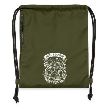 Skate and Destroy - Turnbeutel aus Recycling-Material - military Green - Vorne