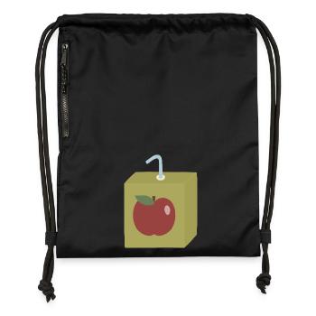 Apple Box Adventure Art - Gymsac made from recycled material - black - Front