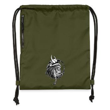 Vikings - Sac à cordon en polyester recyclé - military green - Devant
