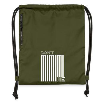Stop Mimimi – Agir, au lieu de se plaindre - Sac à cordon en polyester recyclé - military green - Devant