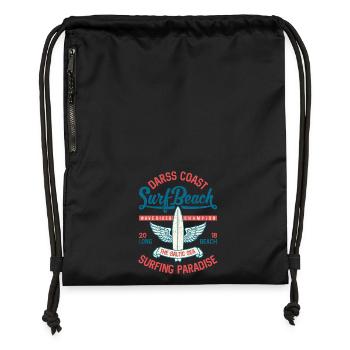 MER BALTIQUE - Cool Darss Surfer Cadeaux Surf Shirts - Sac à cordon en polyester recyclé - noir - Devant