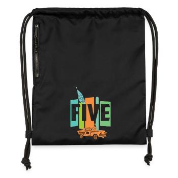 Five years old - Gymsac made from recycled material - black - Front