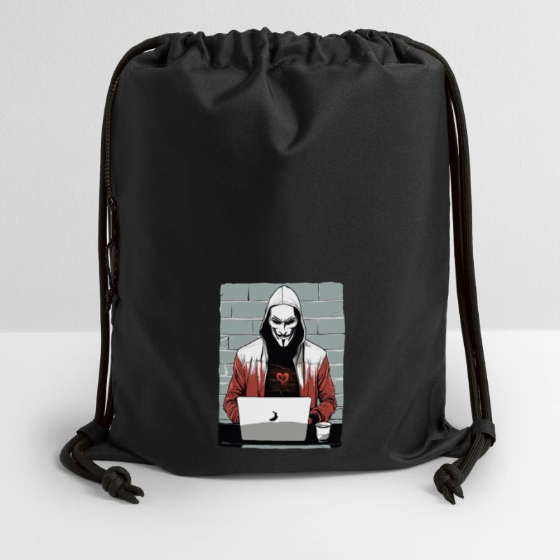 Anonymous Hacker Gymsac made from recycled material
