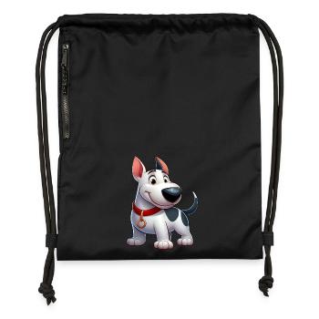 Bull Terrier 4 - Gymsac made from recycled material - black - Front