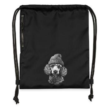 Pudel Pudelmütze Hunde Hund Zwergpudel - Turnbeutel aus Recycling-Material - military Green - Vorne