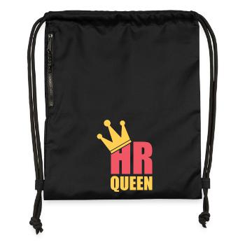 HR Queen - Professional Human Resources Design - Turnbeutel aus Recycling-Material - Schwarz - Vorne
