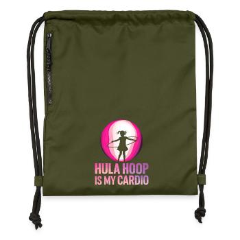 Danse Cerceau Fille Danseuse Cerceau - Sac à cordon en polyester recyclé - military green - Devant
