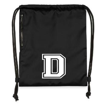 D - Gymsac made from recycled material - black - Front