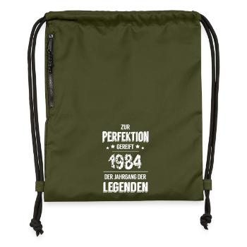 Legenden 1984 - Turnbeutel aus Recycling-Material - military Green - Vorne