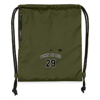 penn_ar_bed2 - Sac à cordon en polyester recyclé - military green - Devant