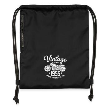 Vintage depuis 1955 Motobike - Sac à cordon en polyester recyclé - noir - Devant