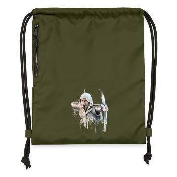 Schütze - Turnbeutel aus Recycling-Material - military Green - Vorne