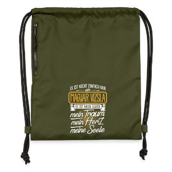 MAGYAR-VIZSLA - Traum - Turnbeutel aus Recycling-Material - military Green - Vorne