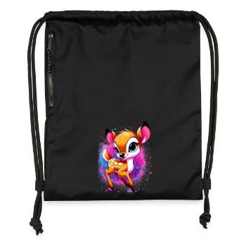 Fawn - Gymsac made from recycled material - black - Front