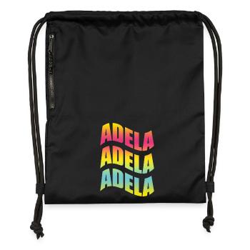 Adela T-Shirt mit Welleneffekt T-Shirt mit Welleneffekt - Turnbeutel aus Recycling-Material - Schwarz - Vorne