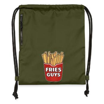FRIES GUYS - Turnbeutel aus Recycling-Material - military Green - Vorne