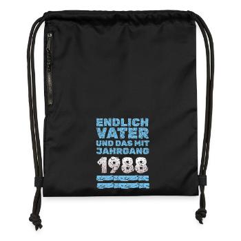 1988 - Gymsac made from recycled material - black - Front